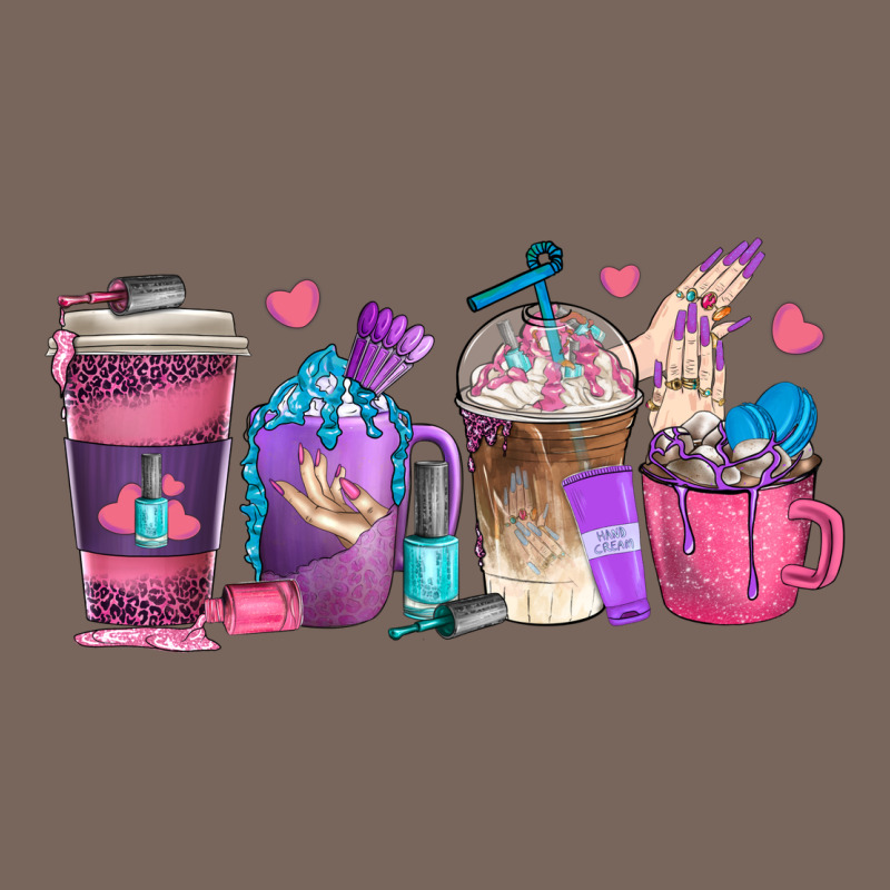 Nail Hustler Coffee Cups Premium Hoodie by texasbilliewilder | Teevron