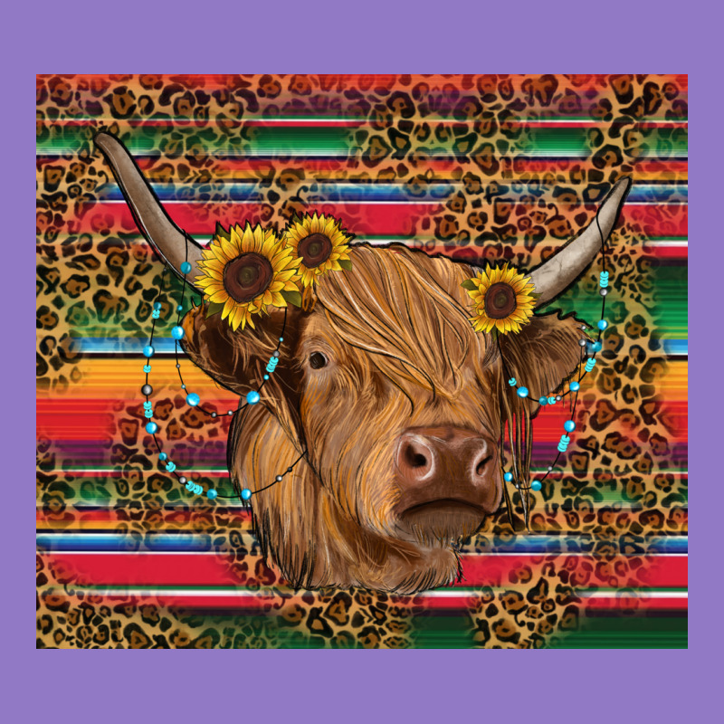Serape Leopard Turquoise Sunflowers Cow Urban Hoodie by RanaPortraitStore | Teevron