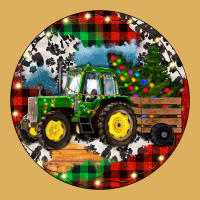 Christmas Farm Tractor Premium Hoodie | Teevron