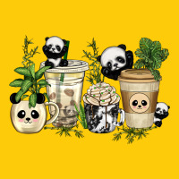 Panda Coffee Cups Premium Hoodie | Teevron