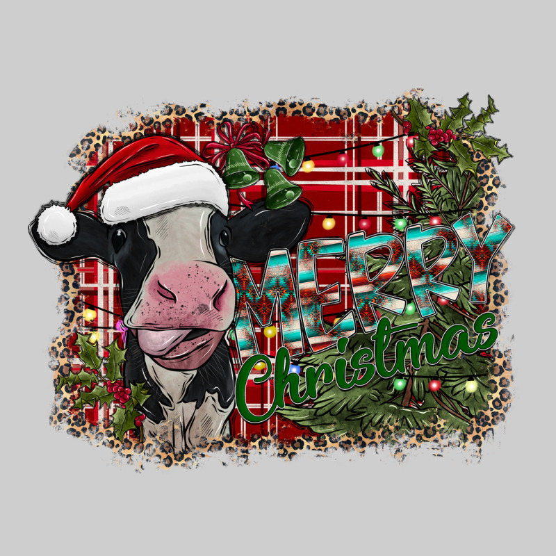 Merry Christmas Cow Premium Tee by CowhideDigitalArt | Teevron