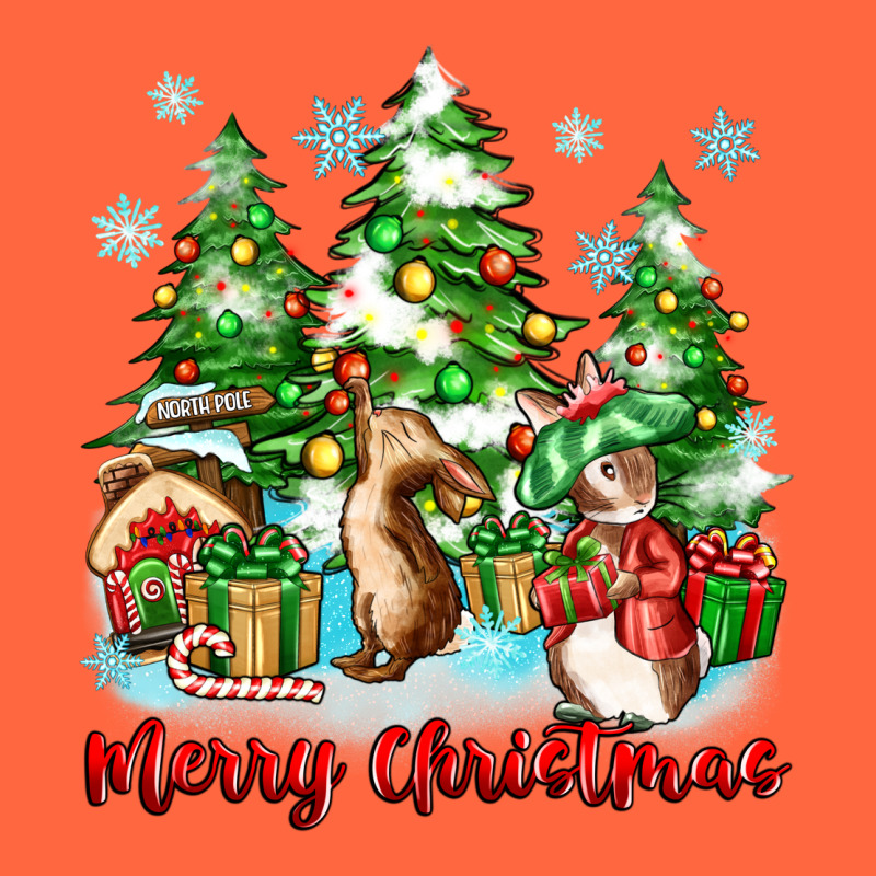 Merry Christmas Rabbits Premium Hoodie by Zillion Design Studio | Teevron