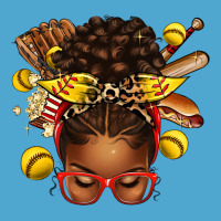 Softball Afro Messy Bun Premium Hoodie | Teevron