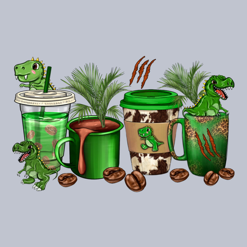 T  Rex Coffee Cups Premium Hoodie by texasbilliewilder | Teevron