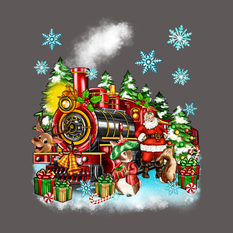 Christmas Santa And Friends Train Premium Hoodie by Zillion Design Studio | Teevron