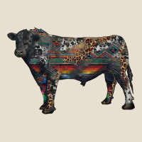 Black Angus Bull With Western Patterns Urban Hoodie | Teevron