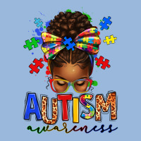 Autism Awareness Afro Messy Bun Premium Hoodie | Teevron
