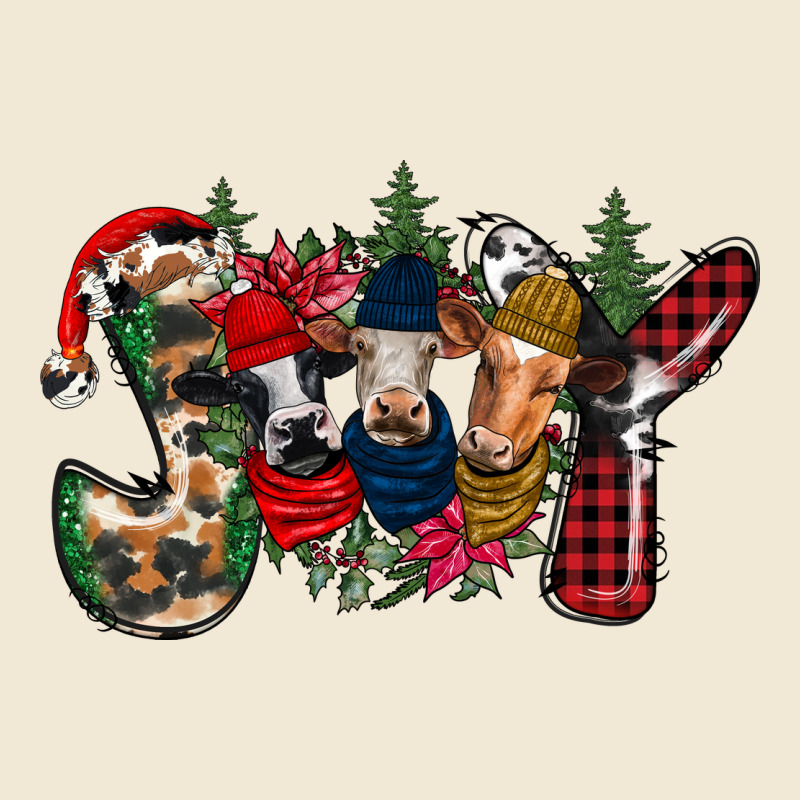 Joy Christmas Cows Premium Tee by CowhideDigitalArt | Teevron