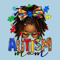 Autism Mom Afro Locs Messy Bun Premium Hoodie | Teevron
