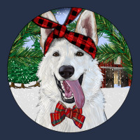 Christmas White Shepherd With Cowhide Premium Hoodie | Teevron