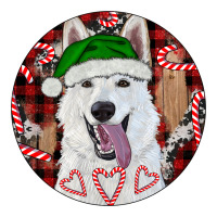 Christmas White Shepherd With Buffalo Plaid | Teevron
