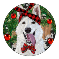 Christmas White Shepherd With Cowhide | Teevron
