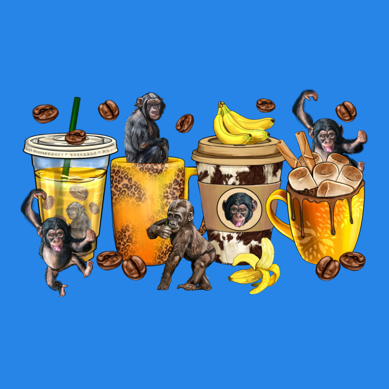 Monkey Coffee Cups Premium Hoodie by texasbilliewilder | Teevron