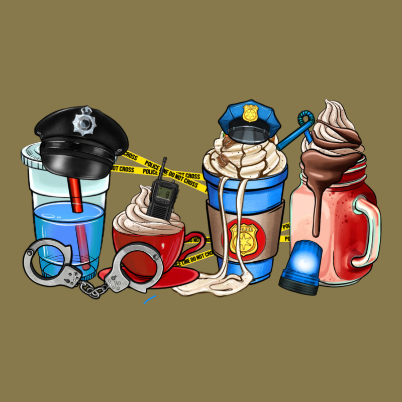 Police Coffee Cup Premium Hoodie by AdoDesignShop | Teevron