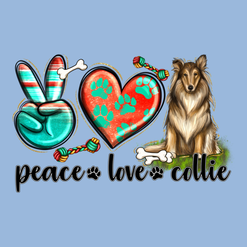 Peace Love Collie Premium Hoodie by texasbilliewilder | Teevron