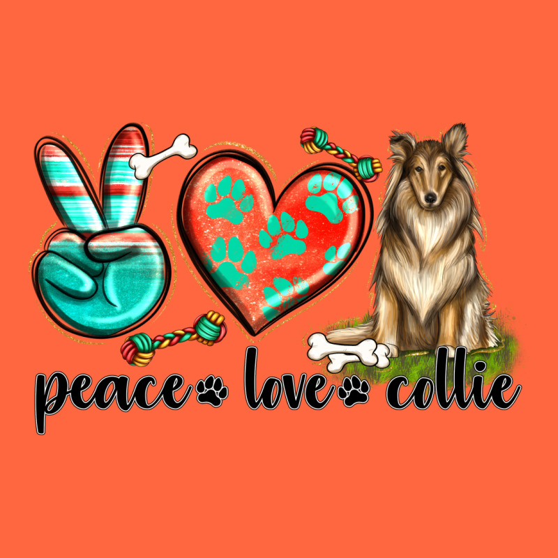 Peace Love Collie Premium Hoodie by texasbilliewilder | Teevron