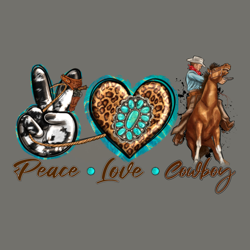 Peace Love Cowboy Premium Hoodie by texasbilliewilder | Teevron