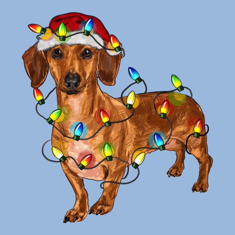 Dachshund Christmas Lights Premium Hoodie by RanaPortraitStore | Teevron