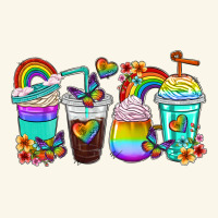 Rainbow Coffee Cups Premium Hoodie | Teevron