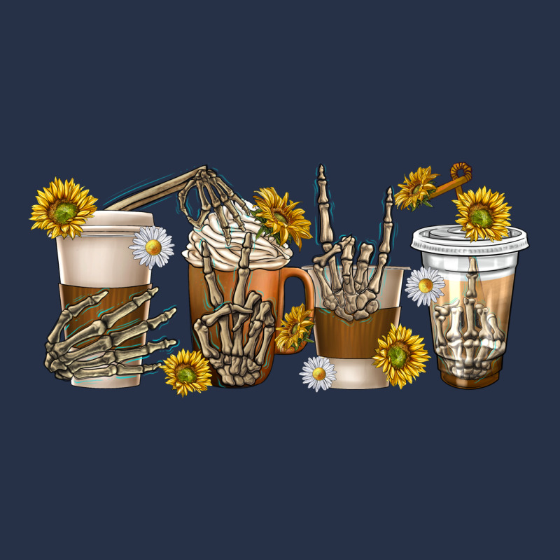 Skeleton Hands Coffee Cups Premium Hoodie by texasbilliewilder | Teevron