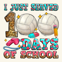 I Just Served 100 Days Of School Volleyball Premium Hoodie | Teevron