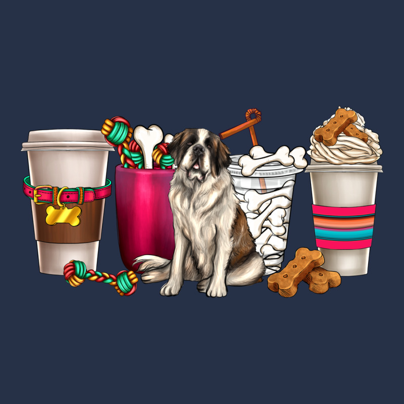 St. Bernard Dog Coffee Cups Premium Hoodie by texasbilliewilder | Teevron