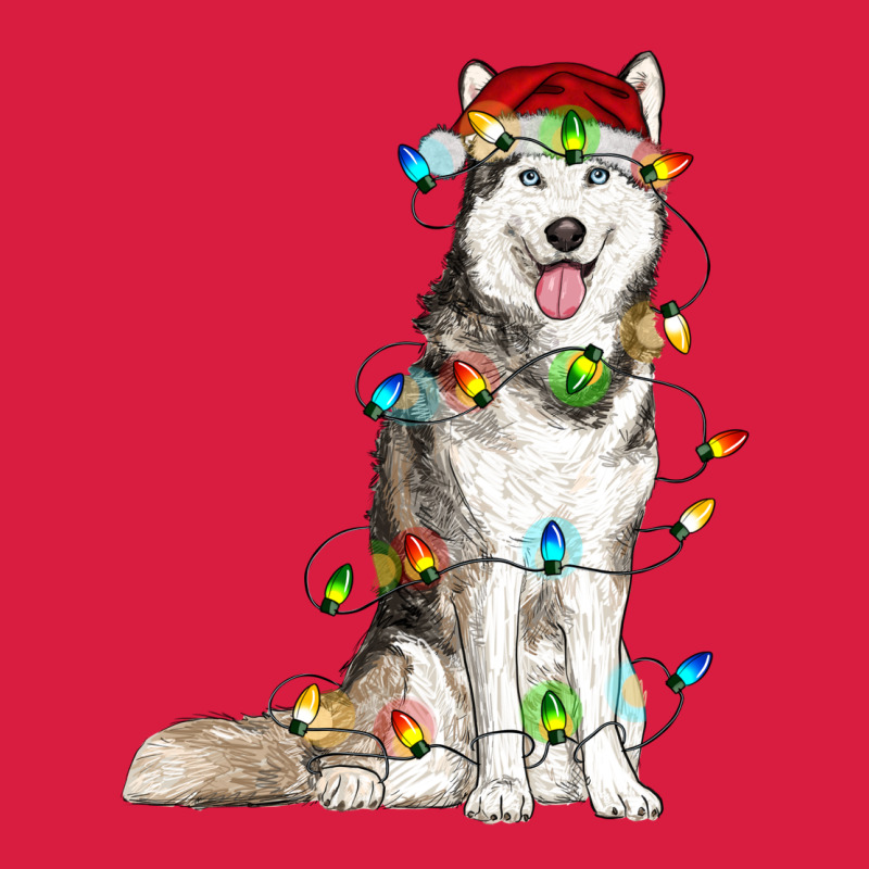 Husky Christmas Lights Premium Hoodie by RanaPortraitStore | Teevron
