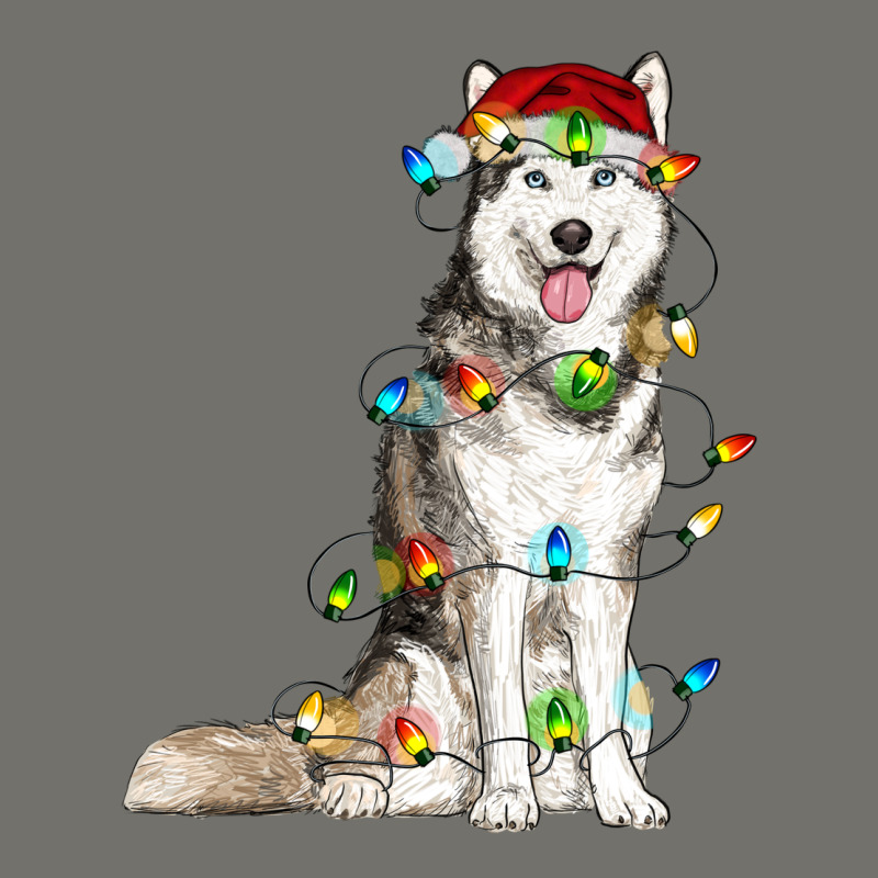 Husky Christmas Lights Premium Hoodie by RanaPortraitStore | Teevron