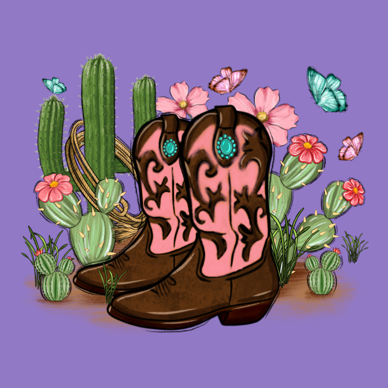 Cowboy Boots With Cactus Urban Hoodie by MaliasSmallBusiness | Teevron