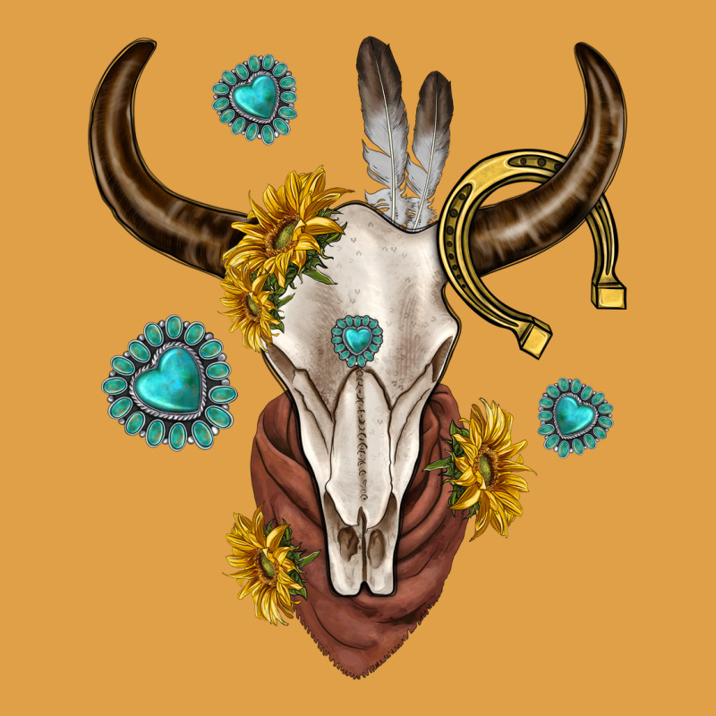 Western Cow Skull Premium Hoodie by texasbilliewilder | Teevron