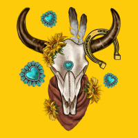 Western Cow Skull Premium Hoodie | Teevron