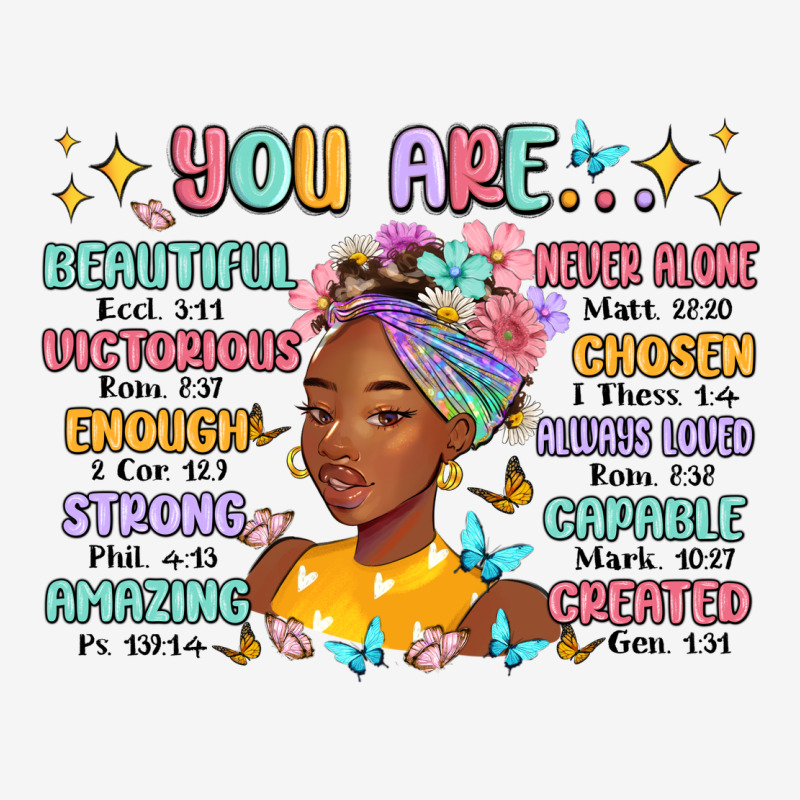 You Are Beautiful Victorious Enough Strong Urban Hoodie by MaliasSmallBusiness | Teevron