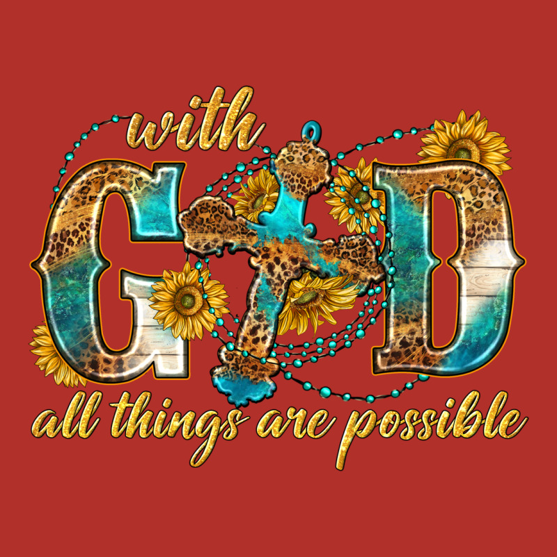 With God All Things Are Possible With Cross Premium Hoodie by texasbilliewilder | Teevron
