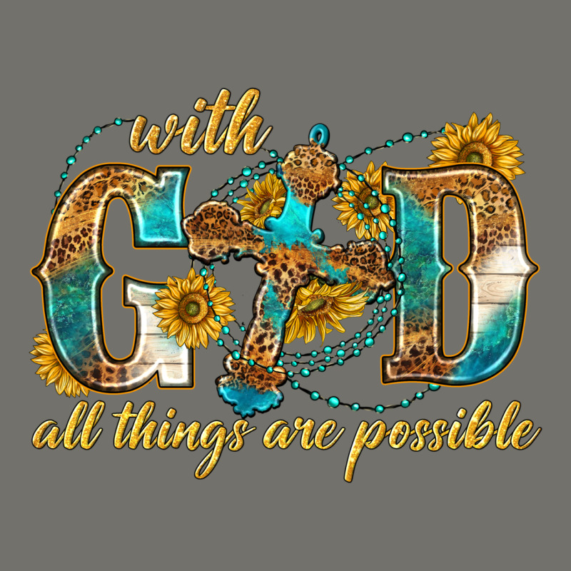 With God All Things Are Possible With Cross Premium Hoodie by texasbilliewilder | Teevron