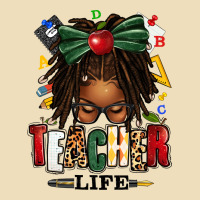 Teacher Life Afro Locs Messy Bun Premium Hoodie | Teevron