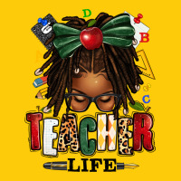 Teacher Life Afro Locs Messy Bun Premium Hoodie | Teevron