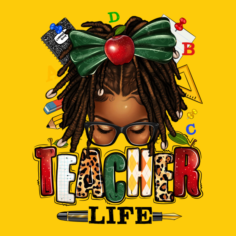 Teacher Life Afro Locs Messy Bun Premium Hoodie by texasbilliewilder | Teevron