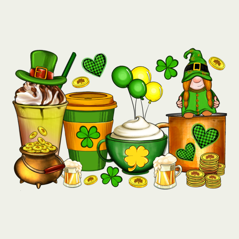 St Patrick's Day Coffee Cups With Gnome Urban Heavy Tee by Artiststas | Teevron