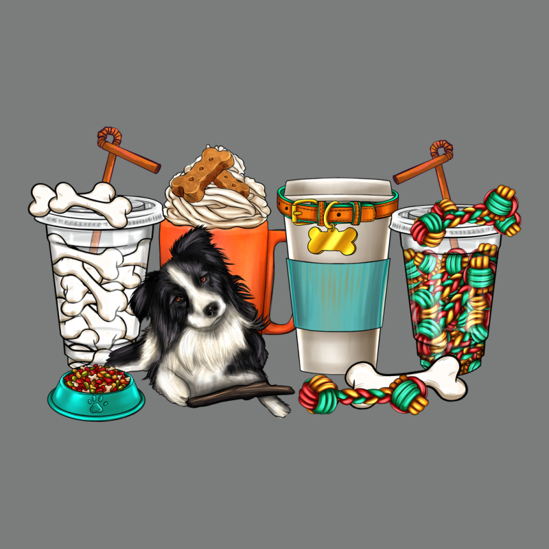 Alaskan Border Collie Dog Coffee Cups Premium Hoodie by texasbilliewilder | Teevron