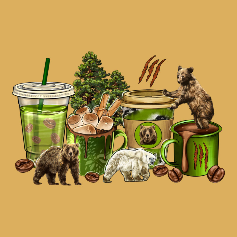 Bear Coffee Cups Premium Hoodie by texasbilliewilder | Teevron