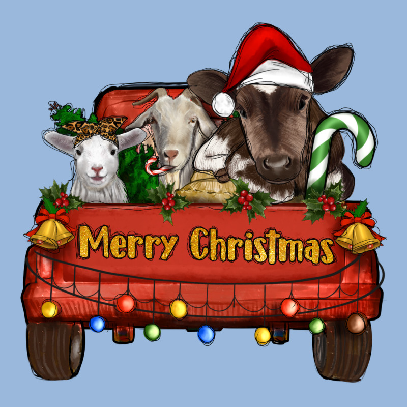 Merry Christmas Truck Farm Animals Premium Hoodie by RanaPortraitStore | Teevron
