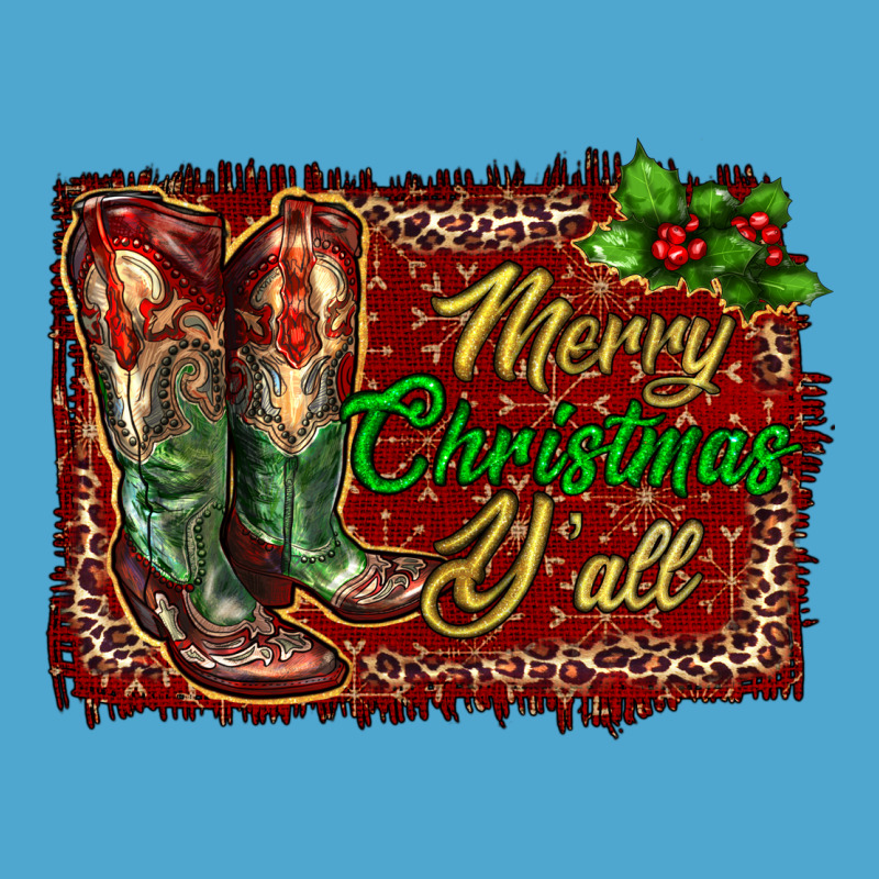 Merry Christmas Y'all Boots Premium Hoodie by RanaPortraitStore | Teevron