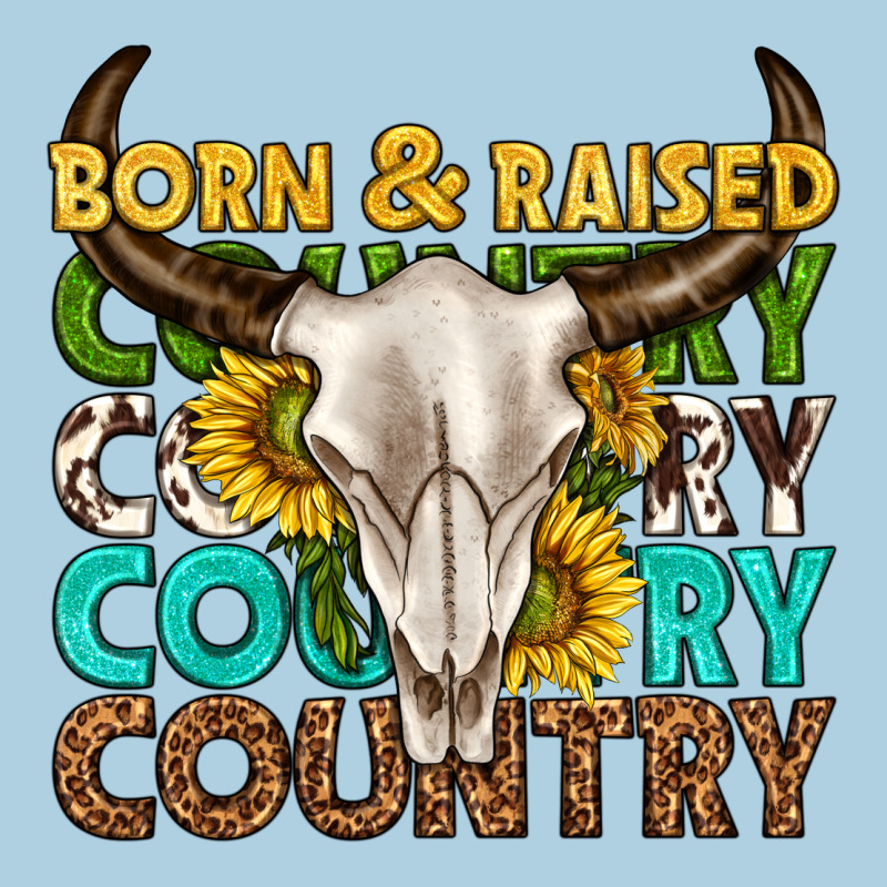 Born And Raised Country Western Premium Hoodie by texasbilliewilder | Teevron