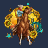 Bucking Horse With Cowboy And Sunflower Premium Hoodie | Teevron