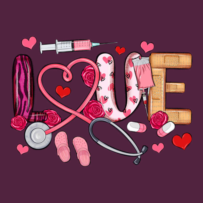 Love Nurse Valentines Day Urban Hoodie by MaliasSmallBusiness | Teevron