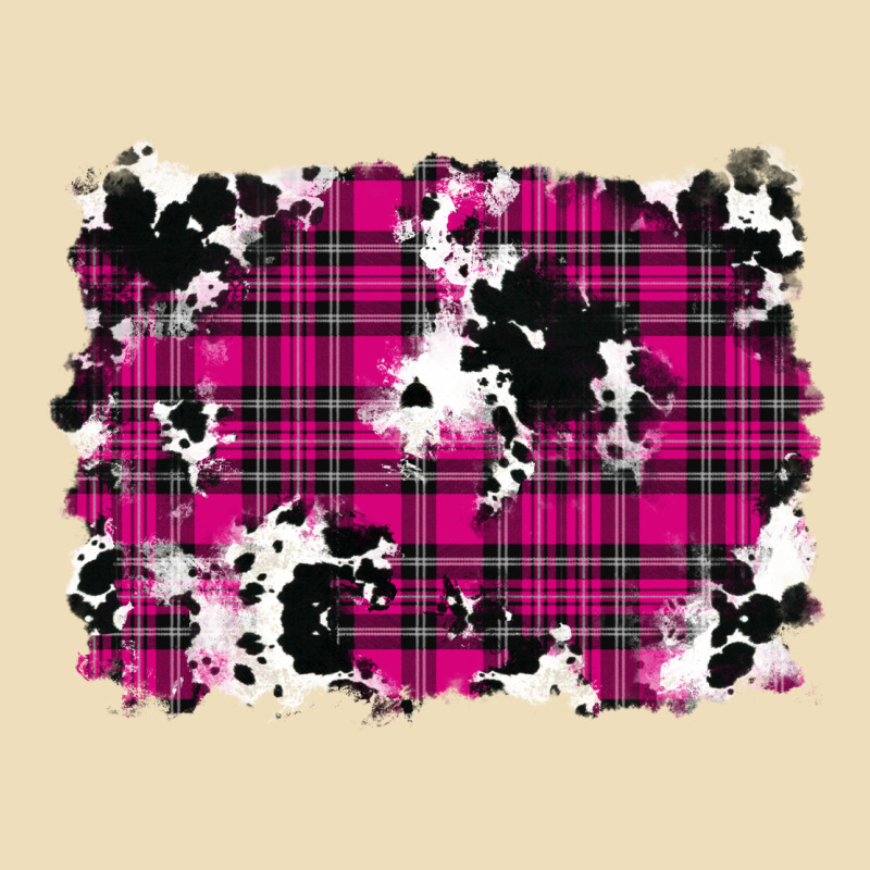 Pink Christmas Plaid Cowhide Pattern Background Premium Hoodie by RanaPortraitStore | Teevron