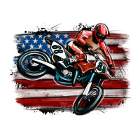dirt bike american flag | Teevron
