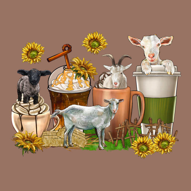 Coffee Cups Goats Premium Hoodie by texasbilliewilder | Teevron