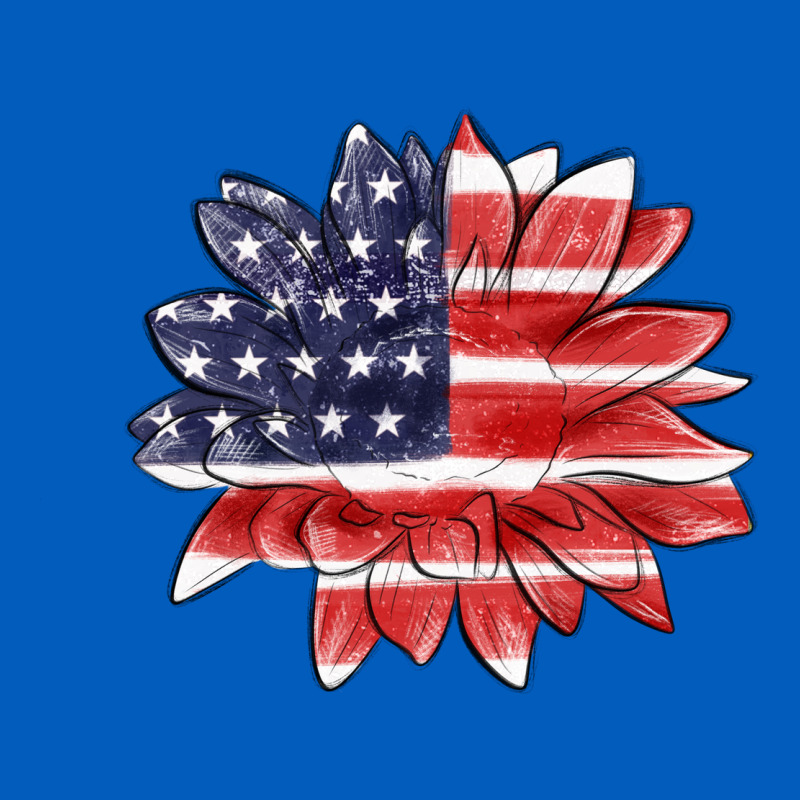 American Flag Sunflower Urban Hoodie by MaliasSmallBusiness | Teevron