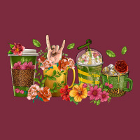 Floral Hustler Coffee Cups Premium Hoodie | Teevron